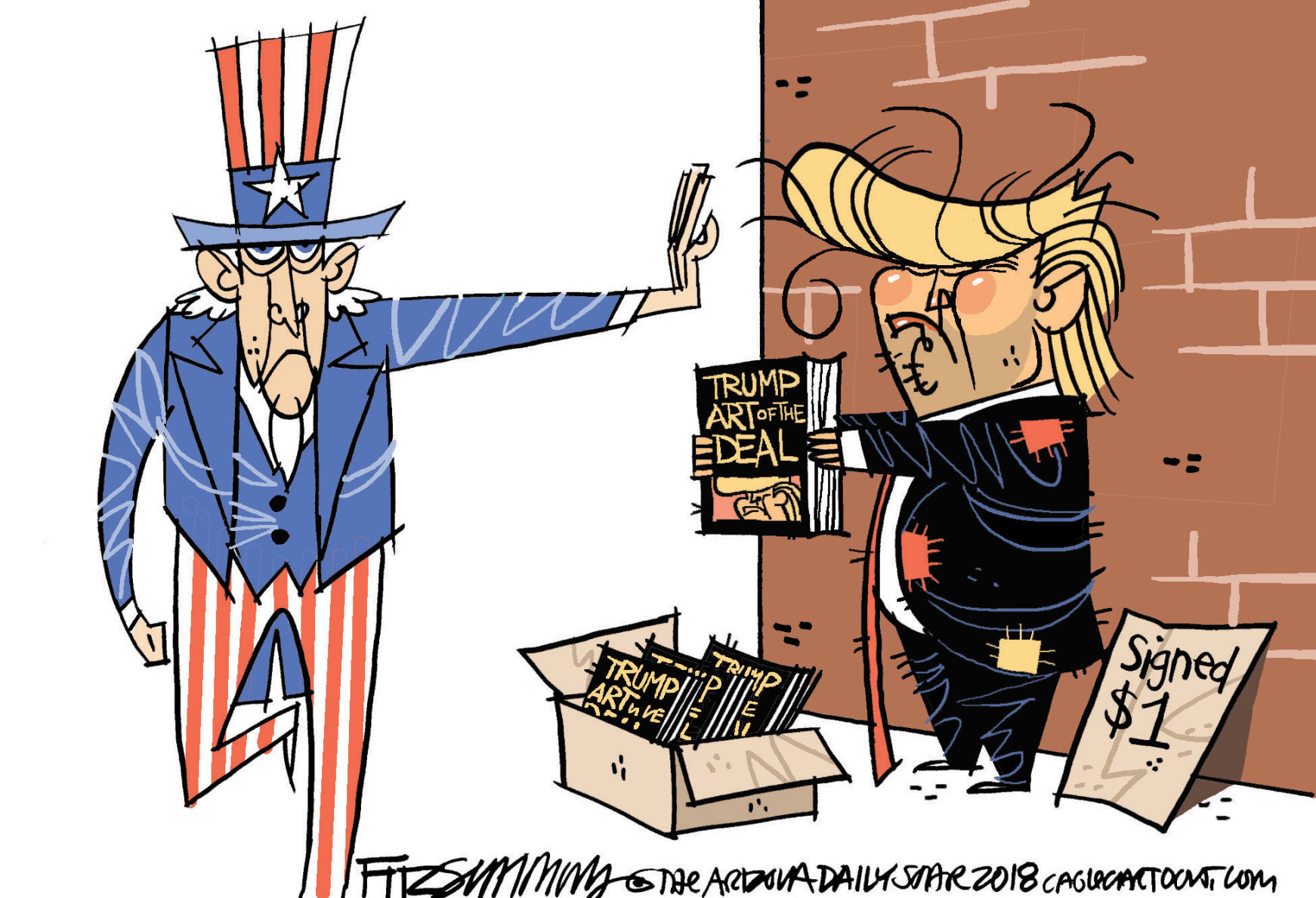 Daily Fitz Cartoon: Deal maker